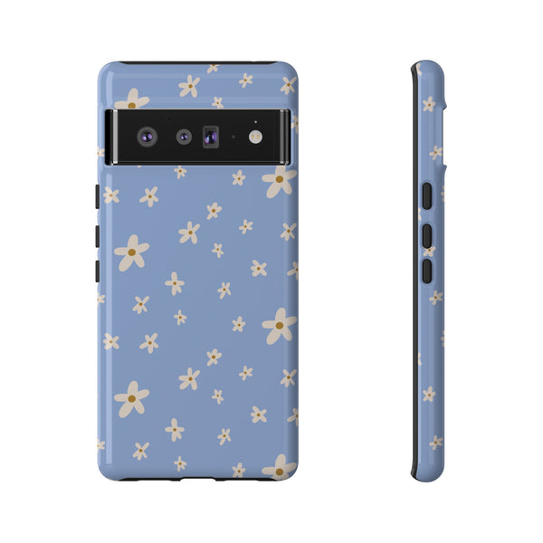 Phone Case: Daisies on Blue