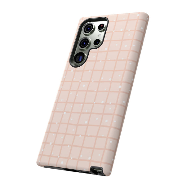 Phone Case: Grid with White Dots