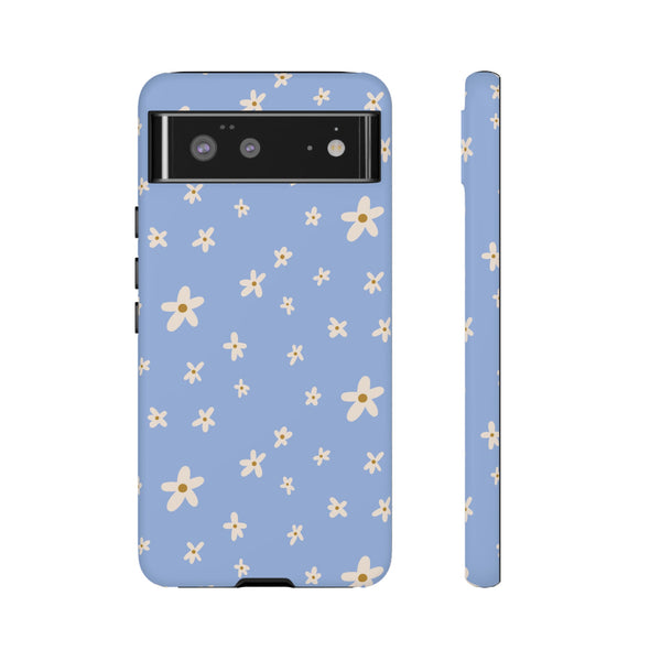 Phone Case: Daisies on Blue