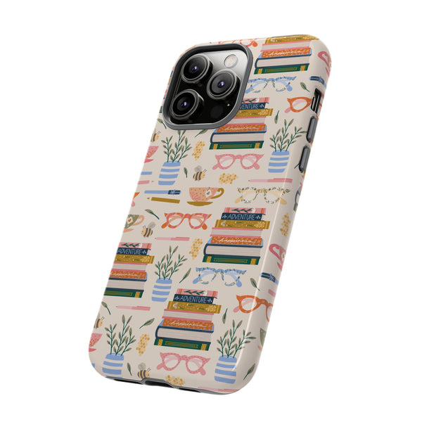 Phone Case: Bookish on Cream