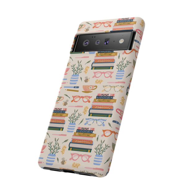 Phone Case: Bookish on Cream