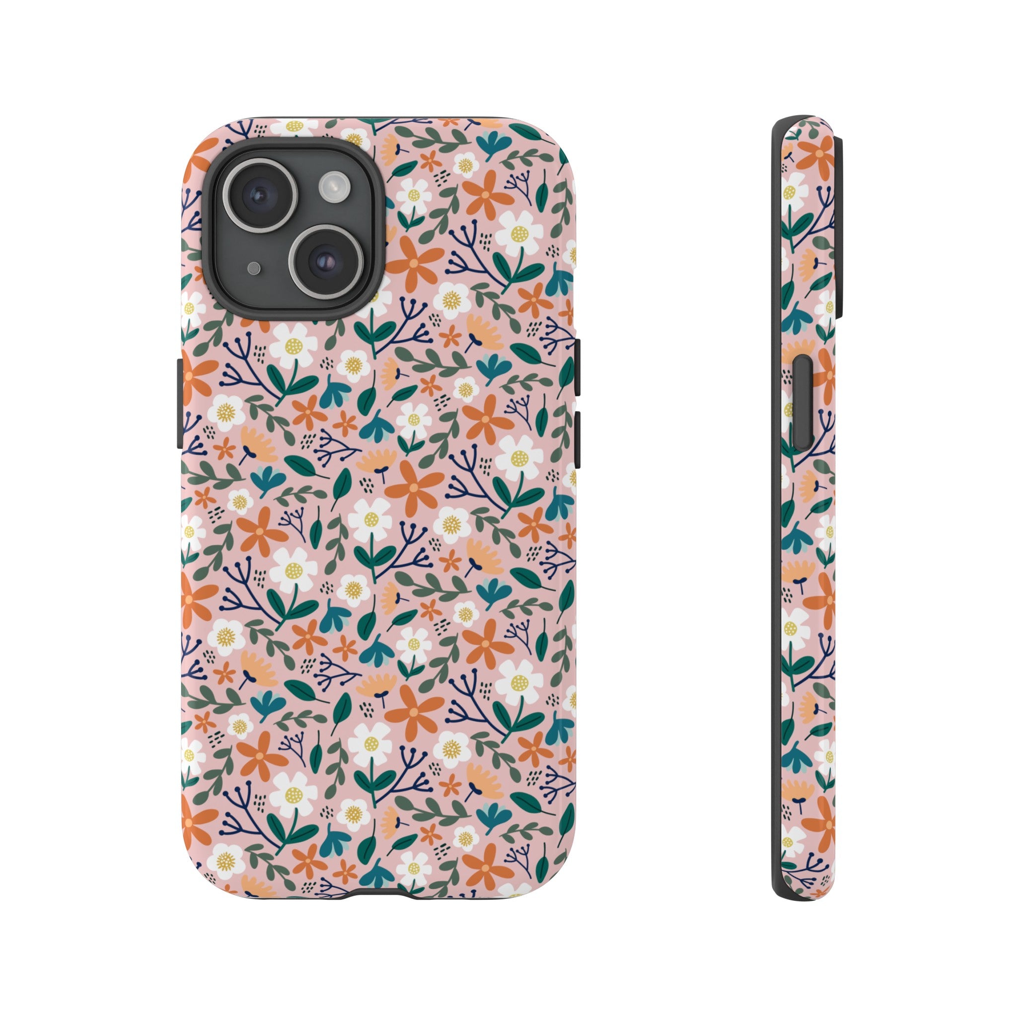 Phone Case: Florals on Pink