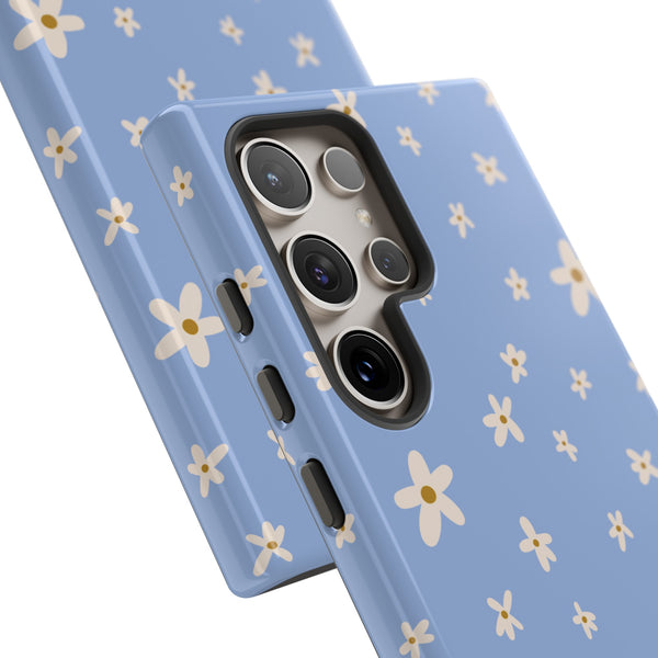 Phone Case: Daisies on Blue