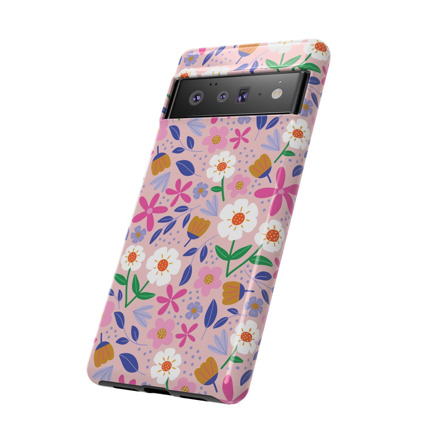 Phone Case: Blooms on Pink