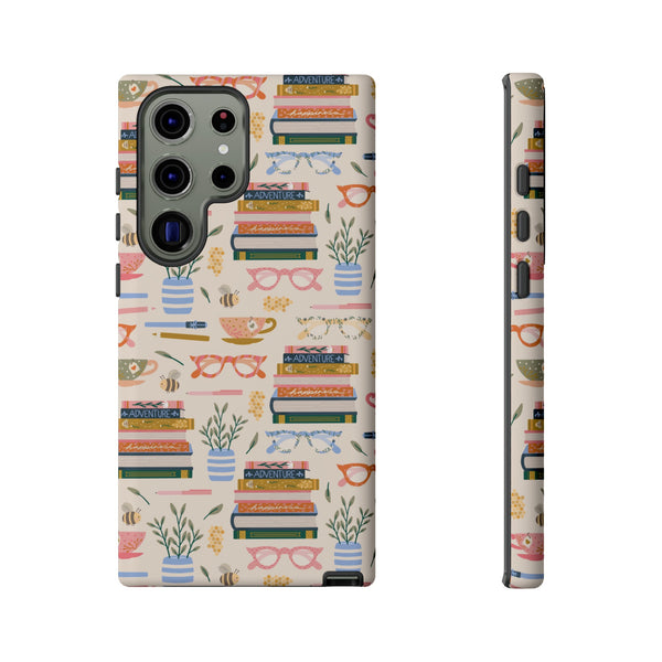 Phone Case: Bookish on Cream