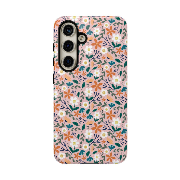 Phone Case: Florals on Pink