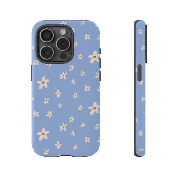 Phone Case: Daisies on Blue