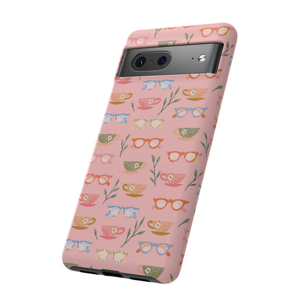 Phone Case: Tea Cups and Glasses