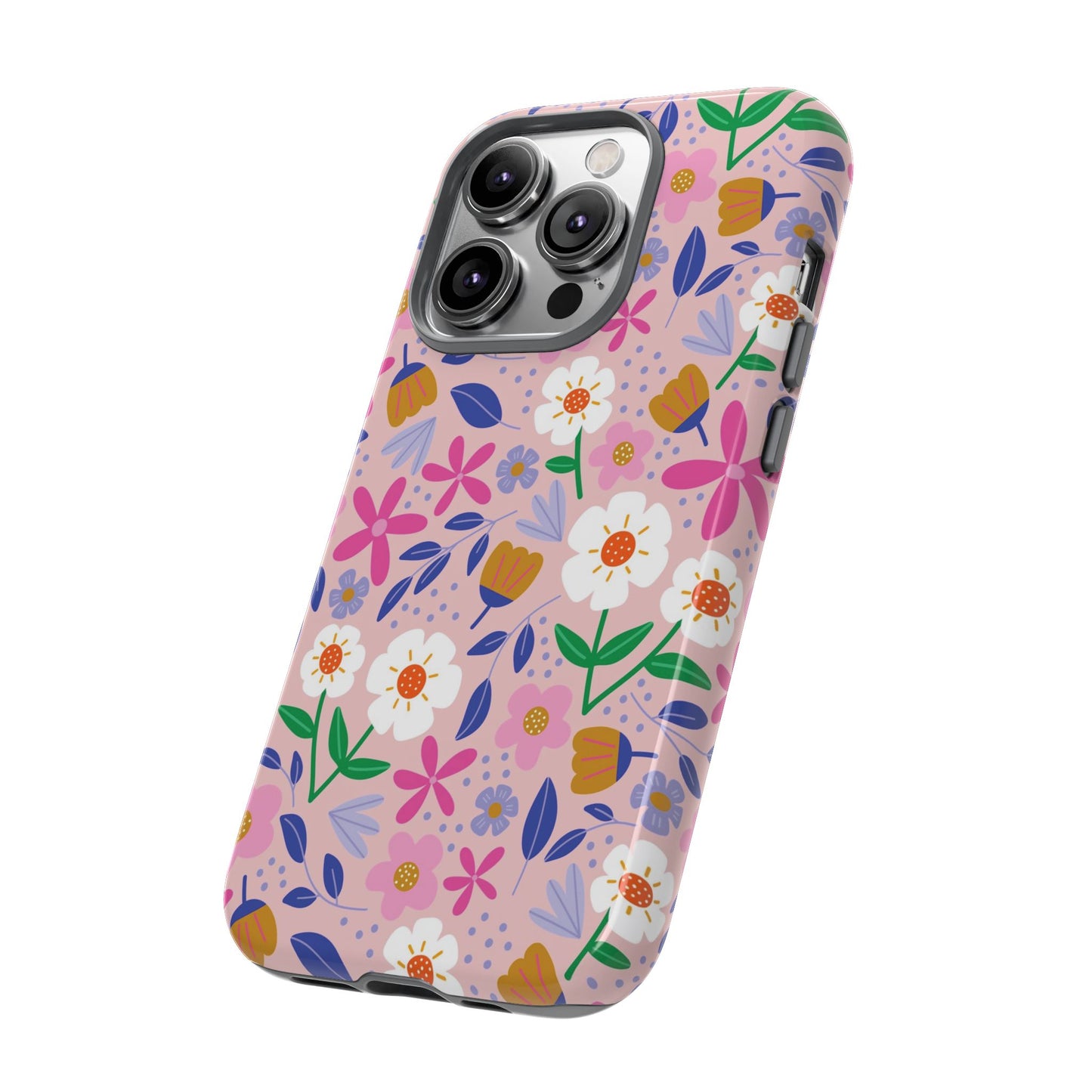 Phone Case: Blooms on Pink