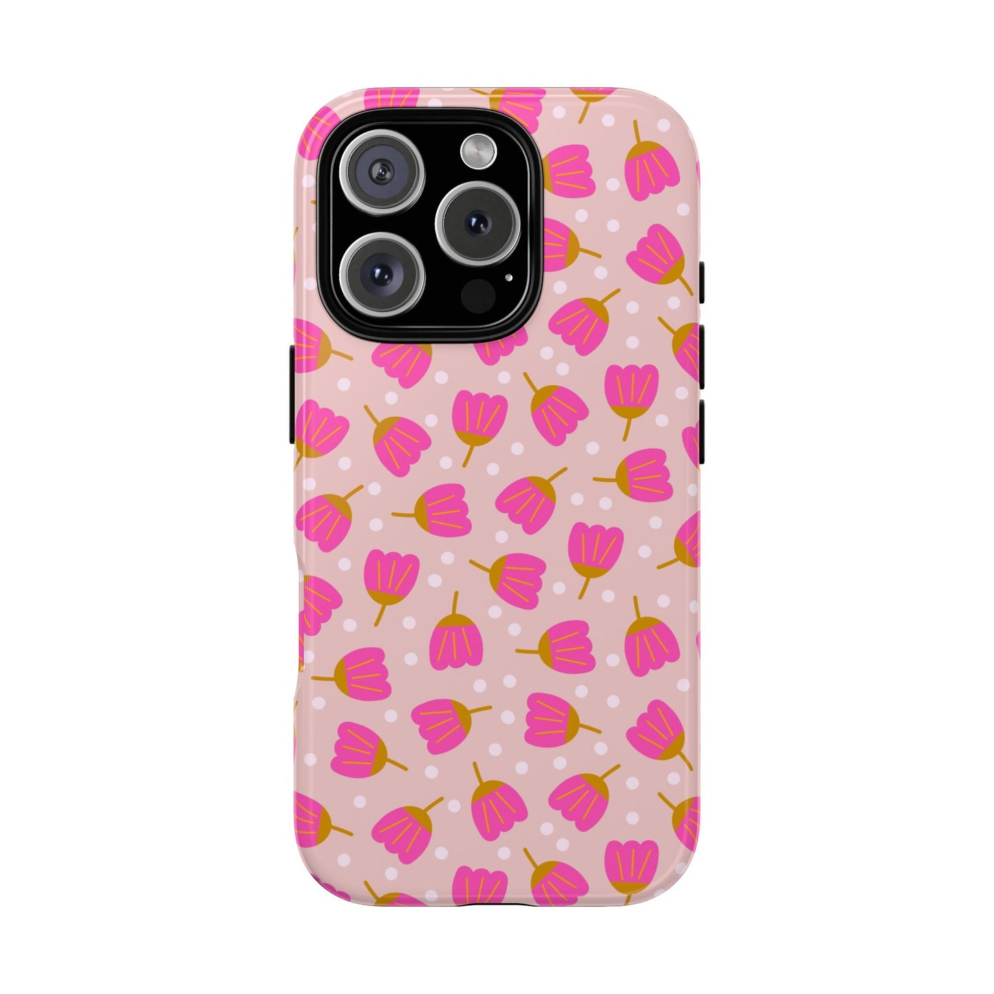 Phone Case: Bright Pink Flowers