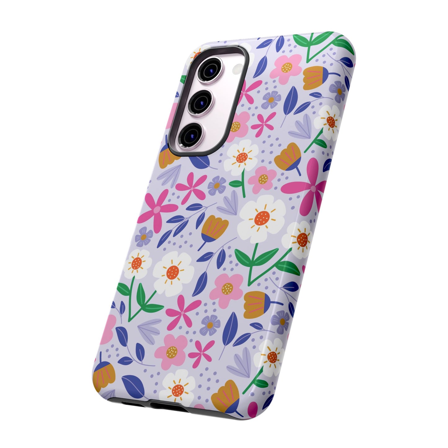 Phone Case: Blooms on Lilac