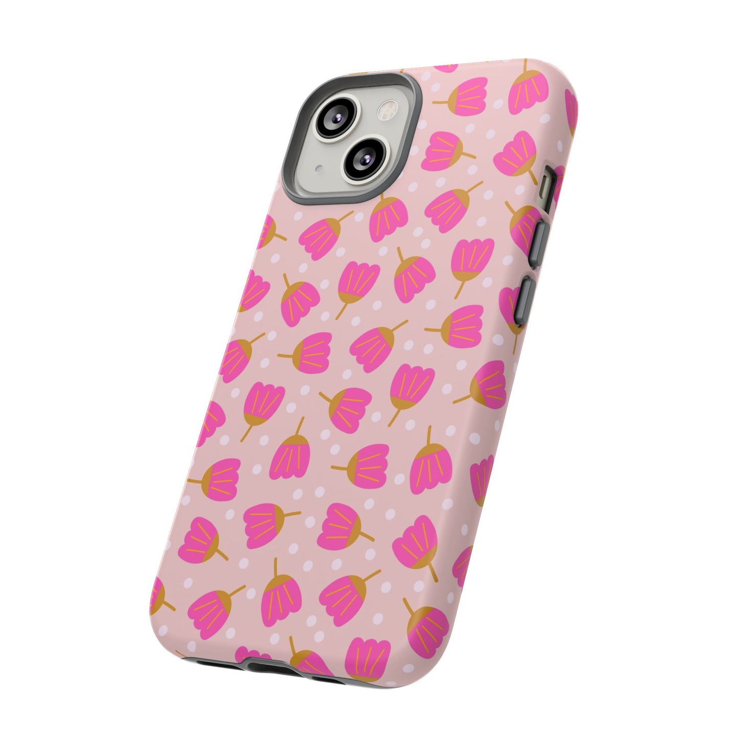Phone Case: Bright Pink Flowers