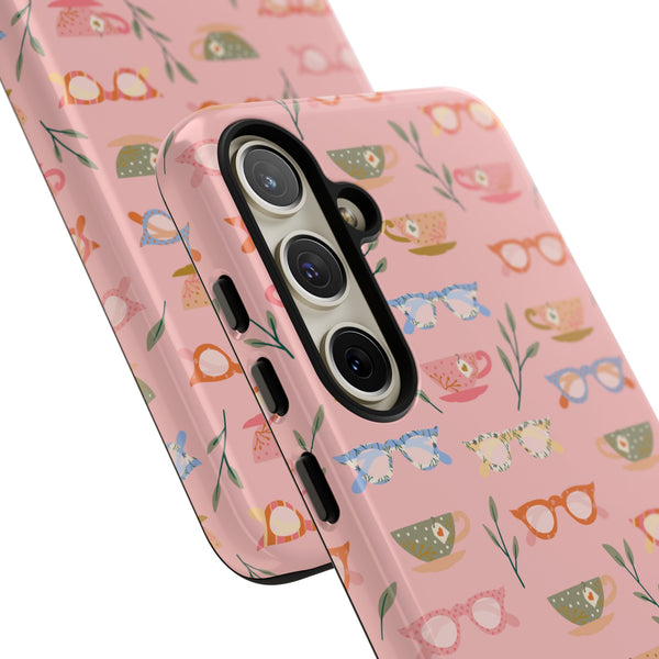 Phone Case: Tea Cups and Glasses
