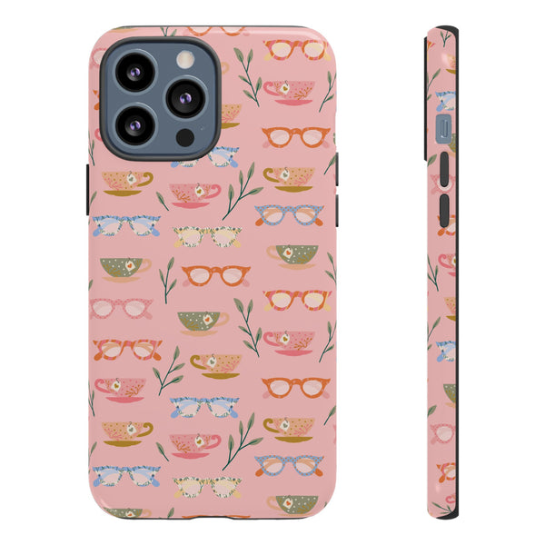 Phone Case: Tea Cups and Glasses