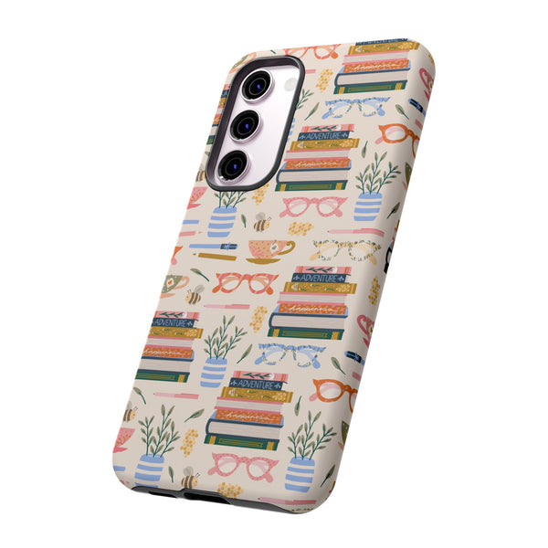 Phone Case: Bookish on Cream
