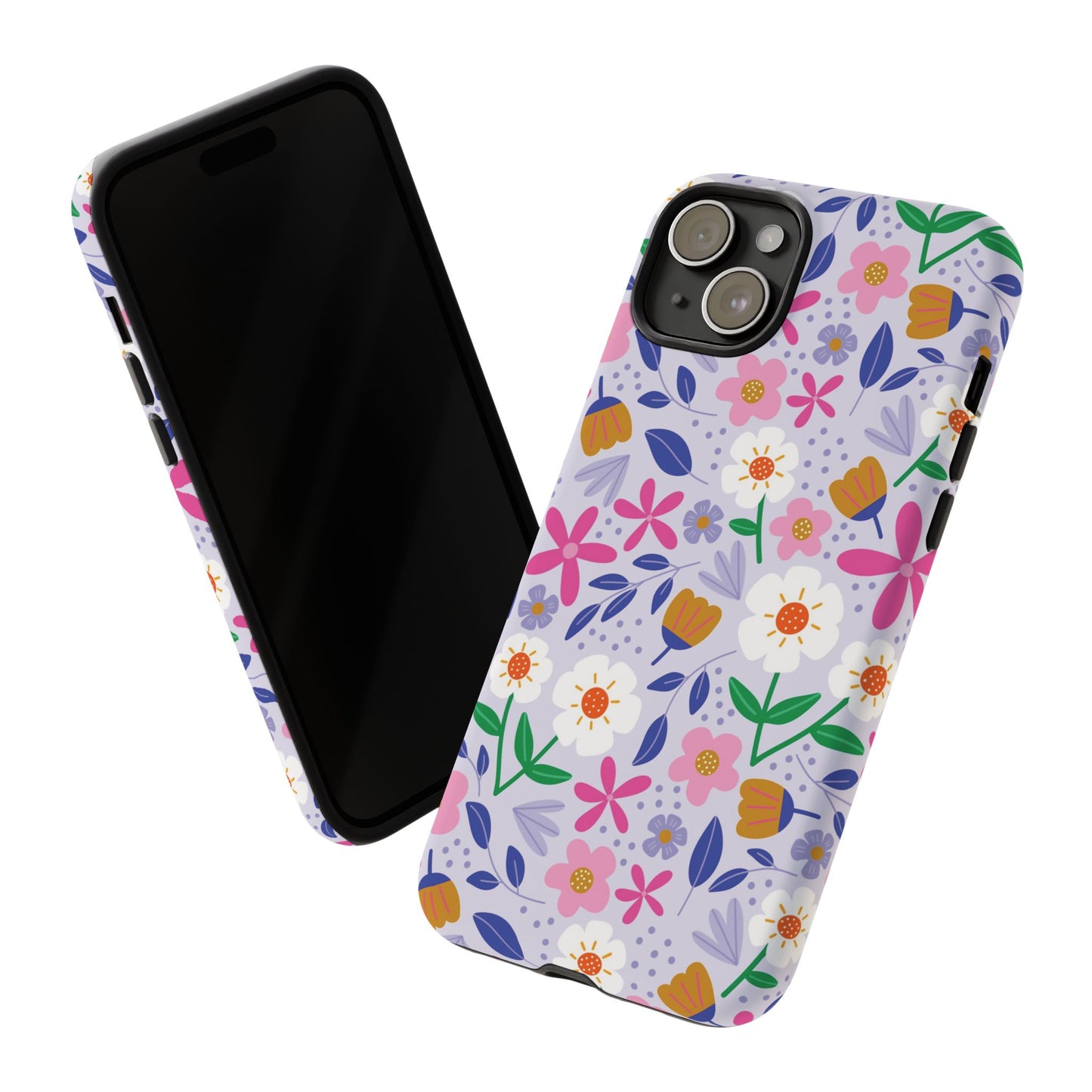Phone Case: Blooms on Lilac