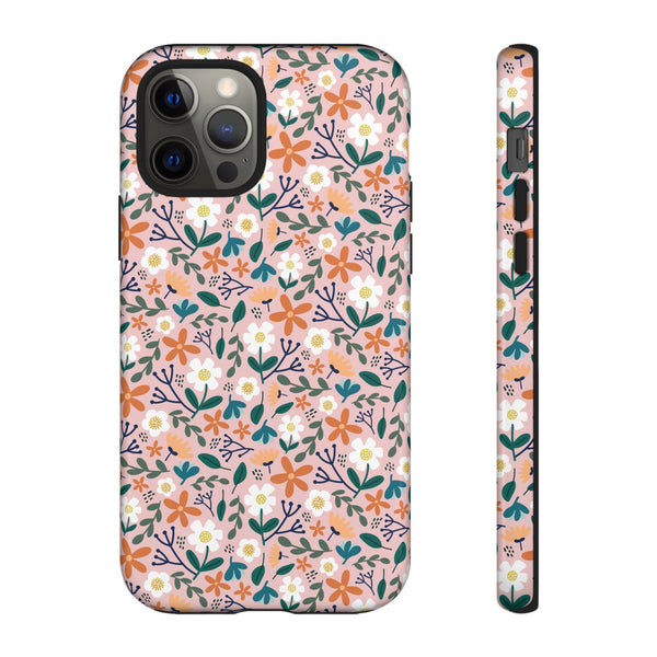 Phone Case: Florals on Pink