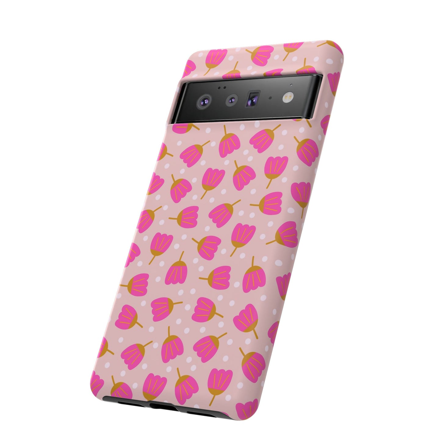 Phone Case: Bright Pink Flowers