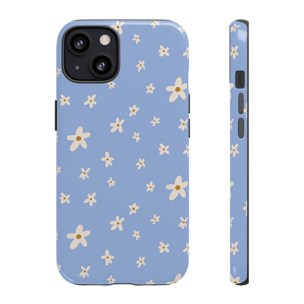 Phone Case: Daisies on Blue