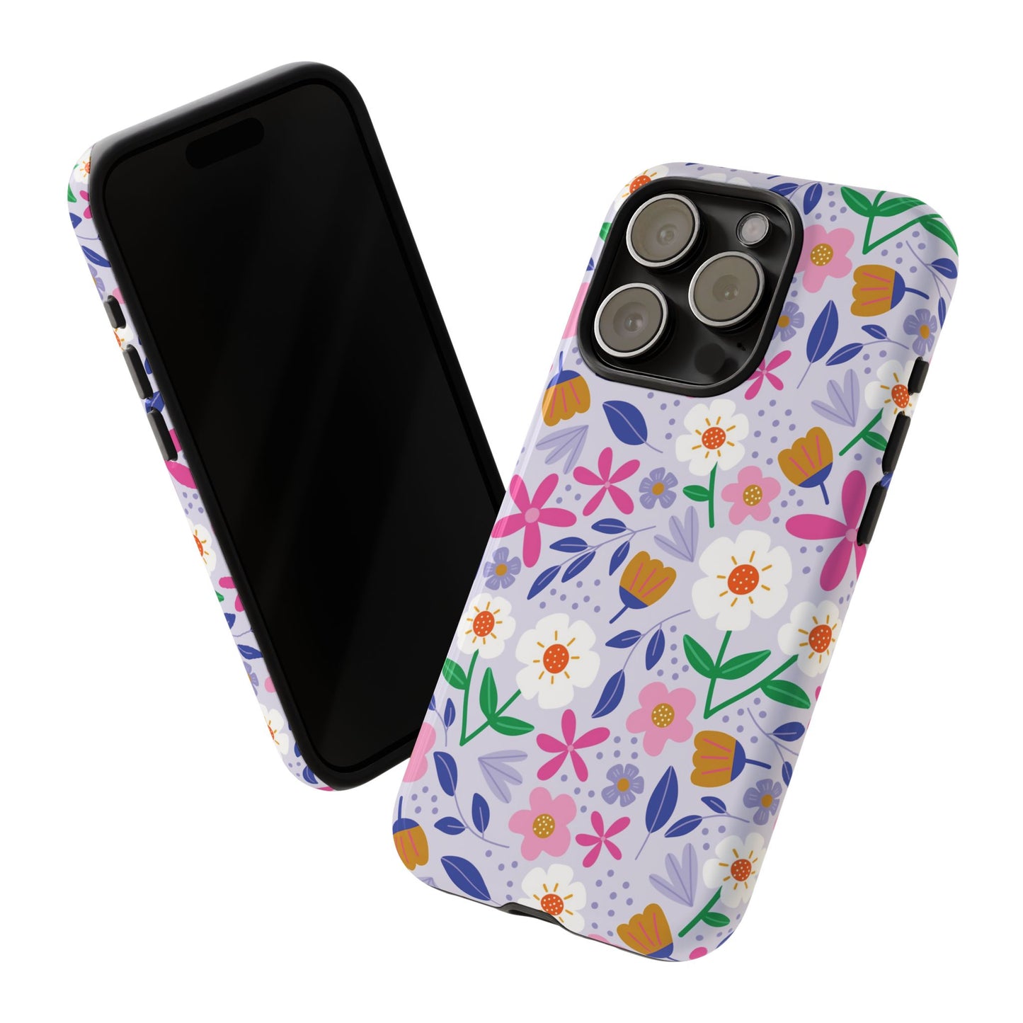Phone Case: Blooms on Lilac