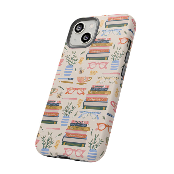 Phone Case: Bookish on Cream