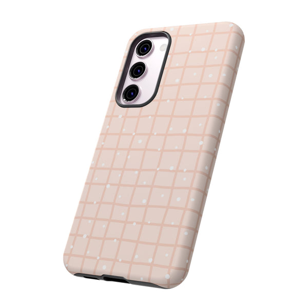 Phone Case: Grid with White Dots