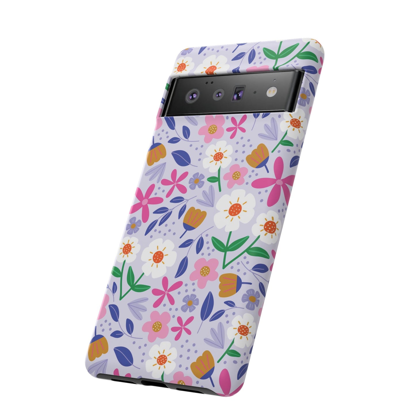 Phone Case: Blooms on Lilac
