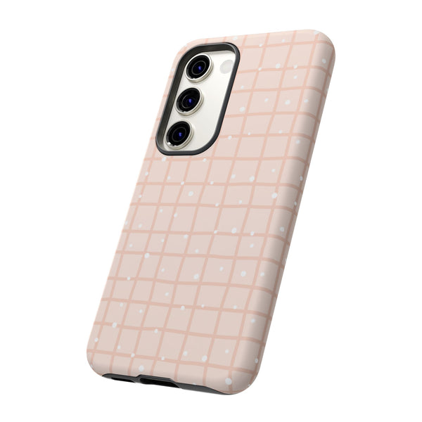 Phone Case: Grid with White Dots