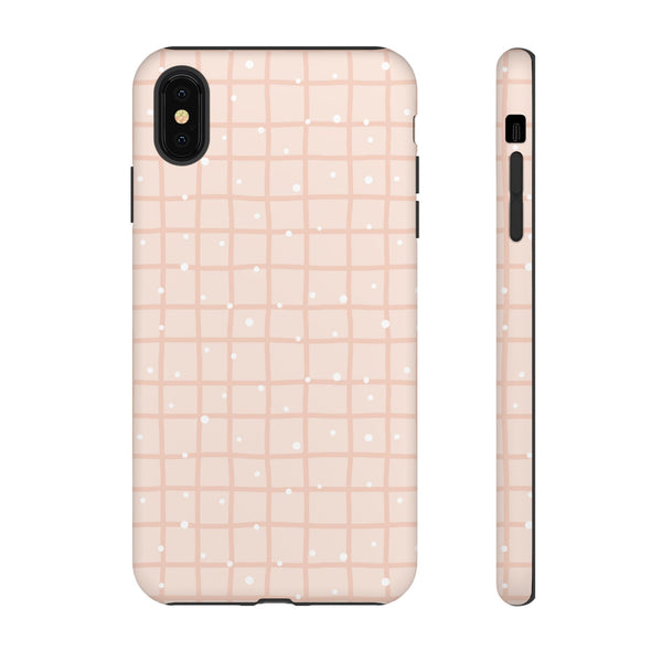Phone Case: Grid with White Dots