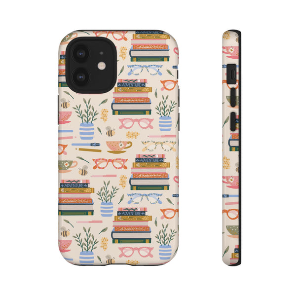 Phone Case: Bookish on Cream