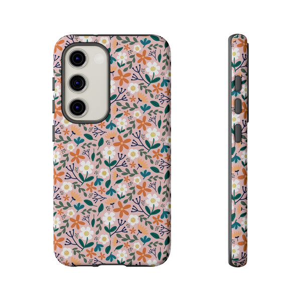 Phone Case: Florals on Pink
