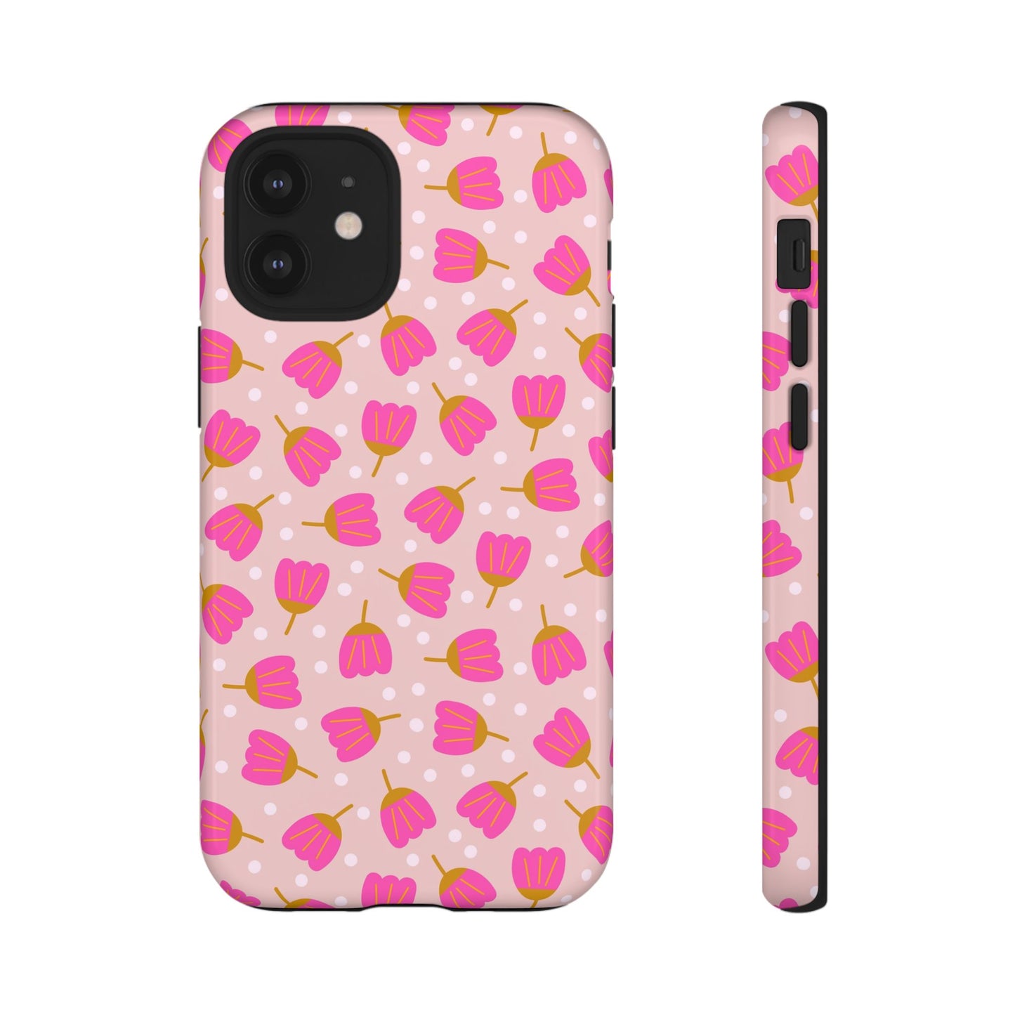 Phone Case: Bright Pink Flowers