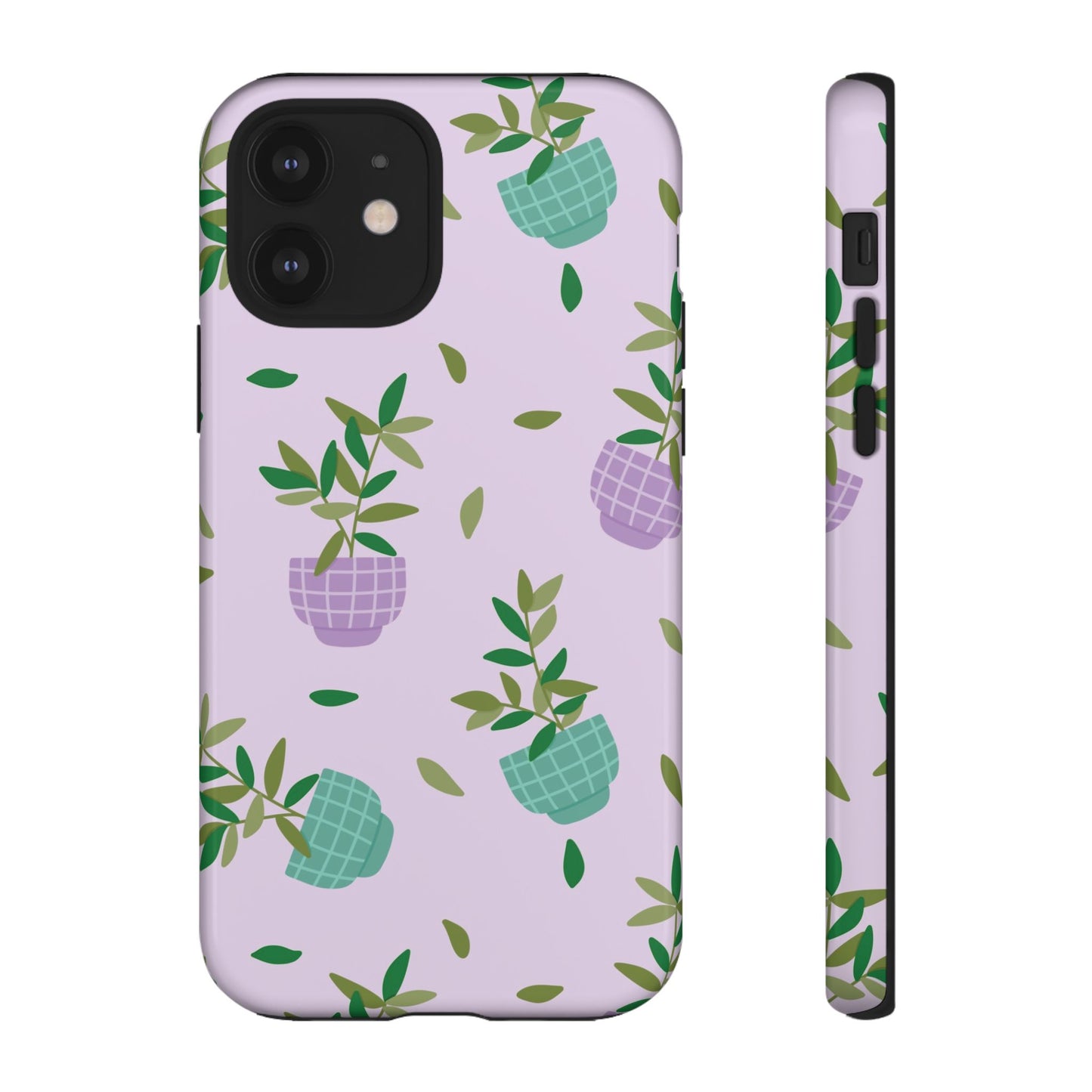 Phone Case: Pot Plants Purple