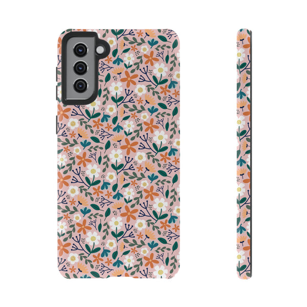 Phone Case: Florals on Pink