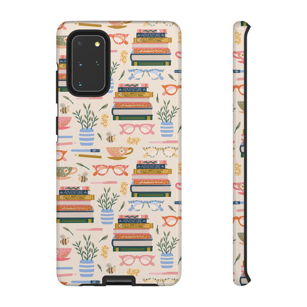 Phone Case: Bookish on Cream