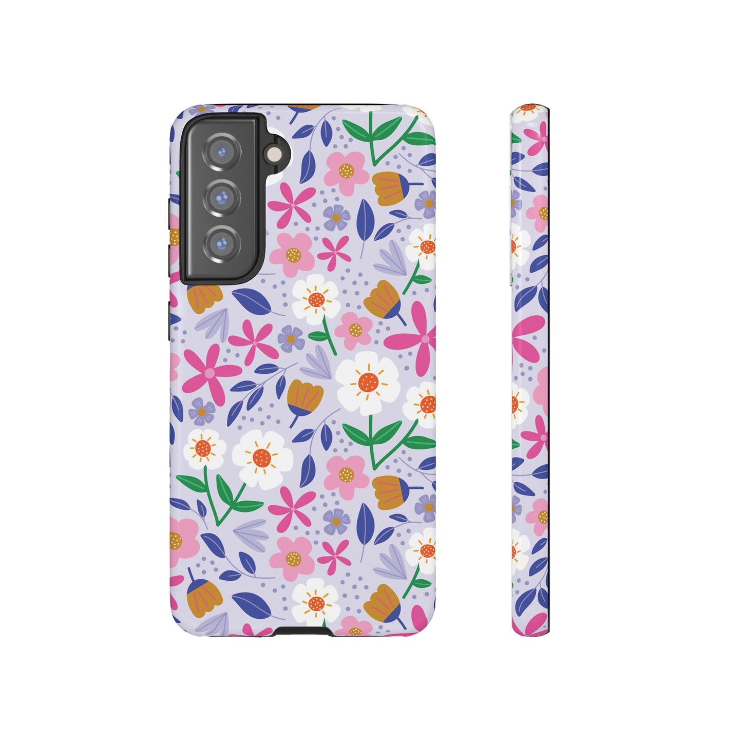 Phone Case: Blooms on Lilac