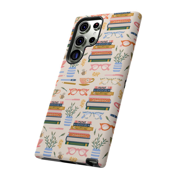 Phone Case: Bookish on Cream