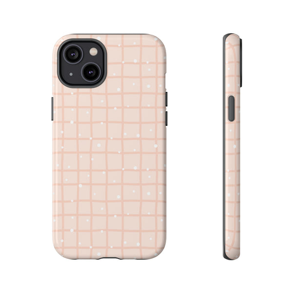 Phone Case: Grid with White Dots