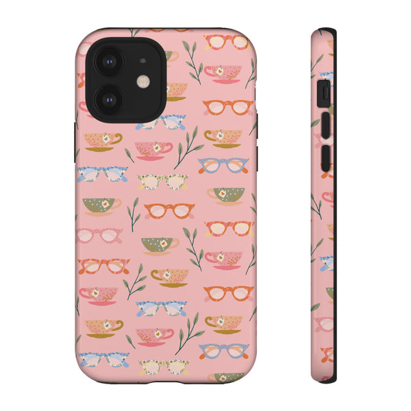 Phone Case: Tea Cups and Glasses