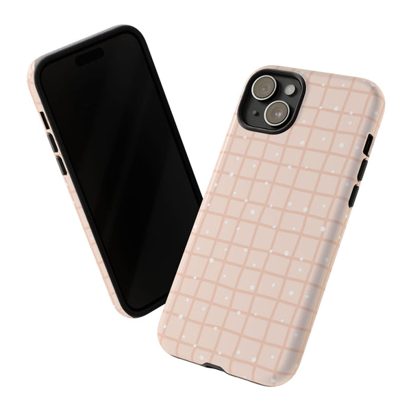Phone Case: Grid with White Dots