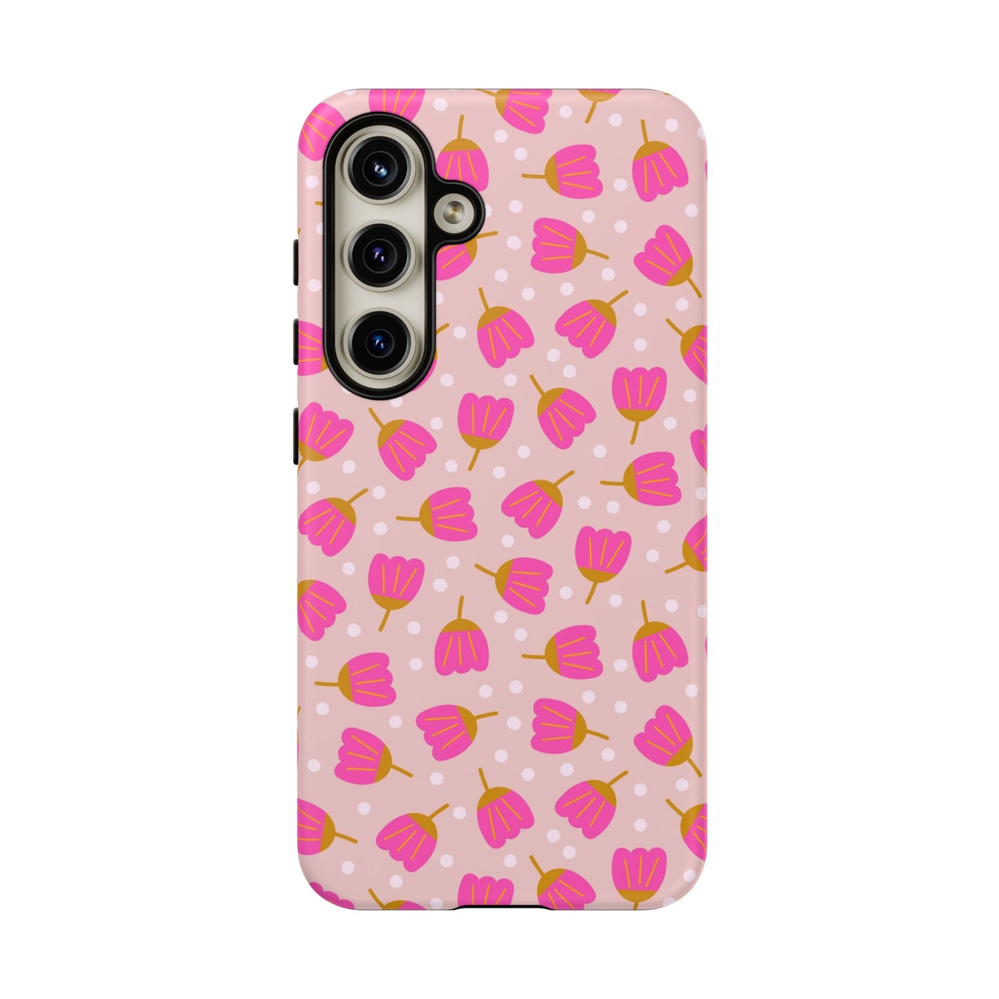 Phone Case: Bright Pink Flowers