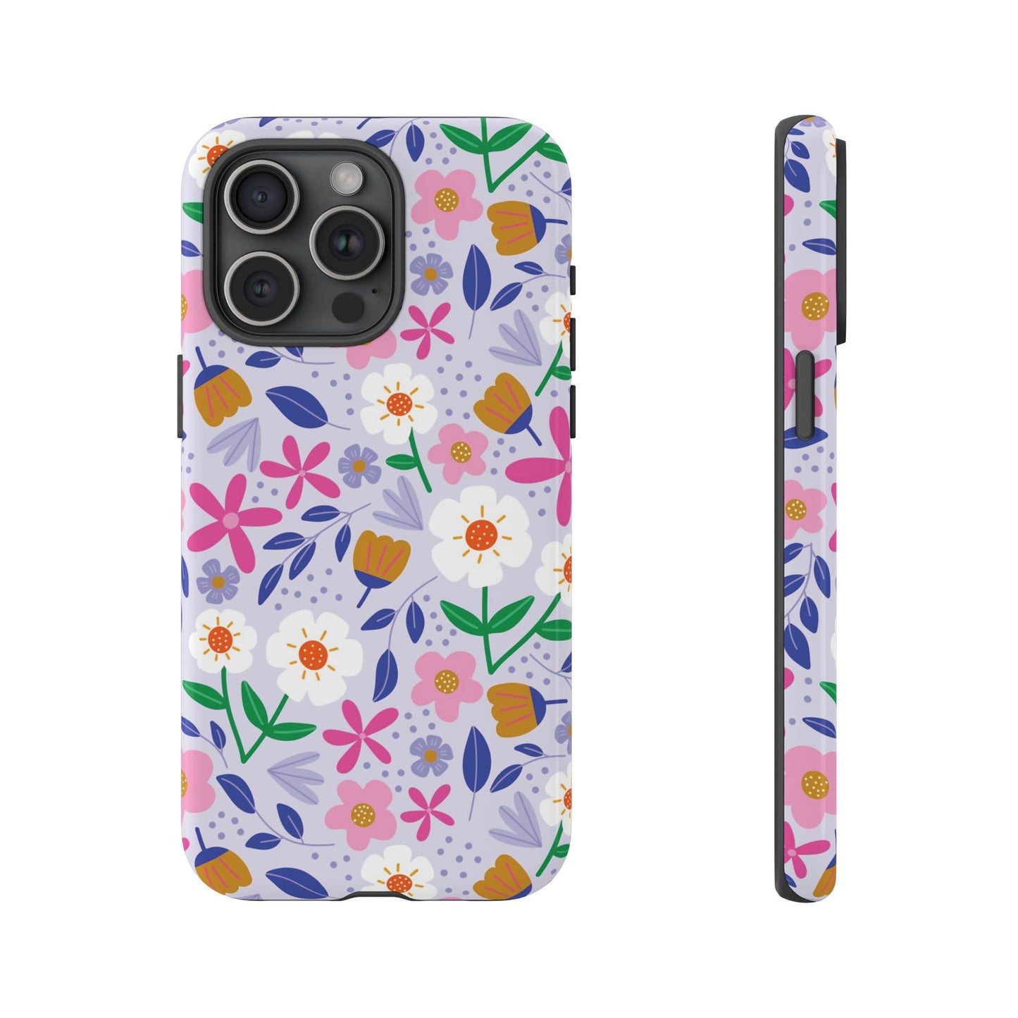 Phone Case: Blooms on Lilac