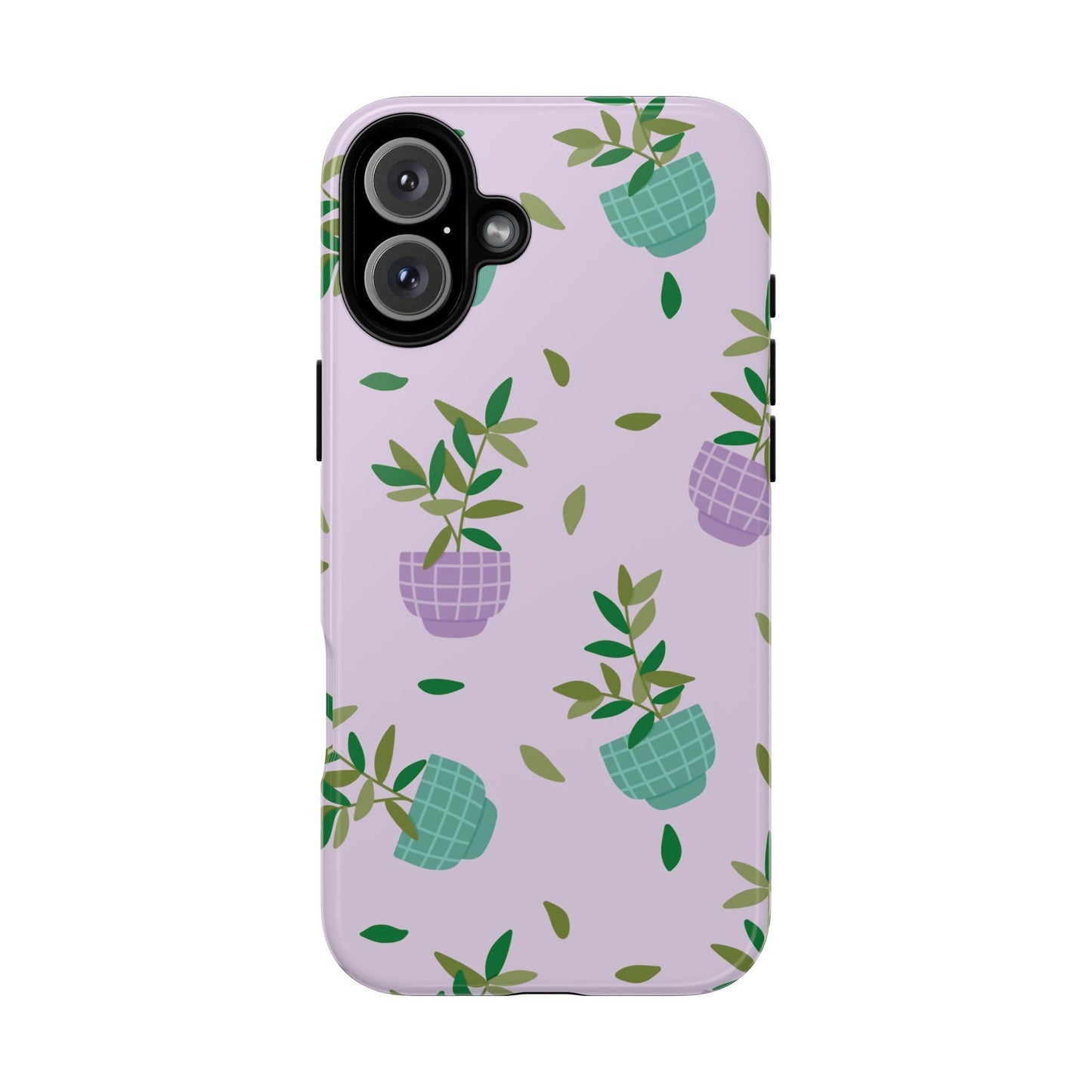 Phone Case: Pot Plants Purple