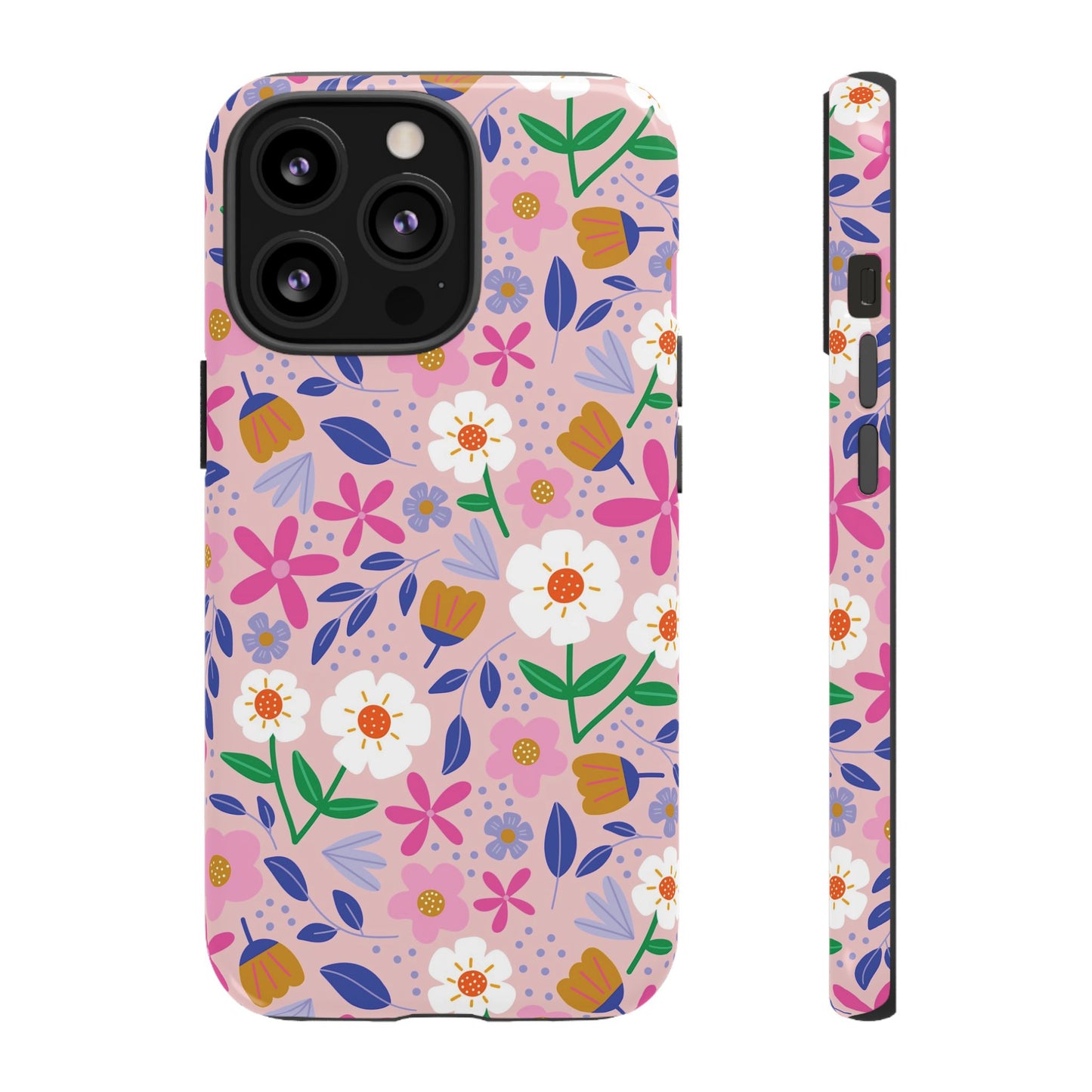 Phone Case: Blooms on Pink