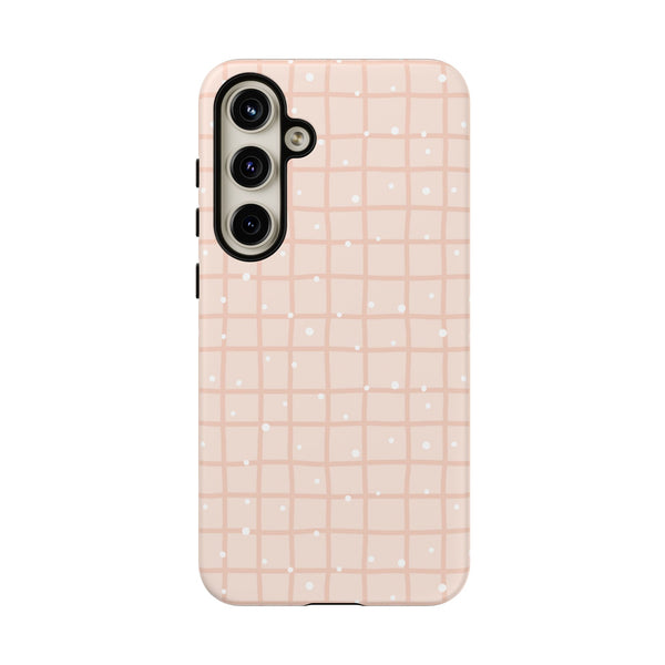 Phone Case: Grid with White Dots