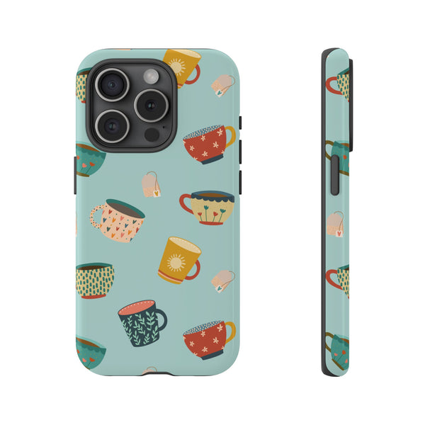 Phone Case: Tea Cups and Tea Bags
