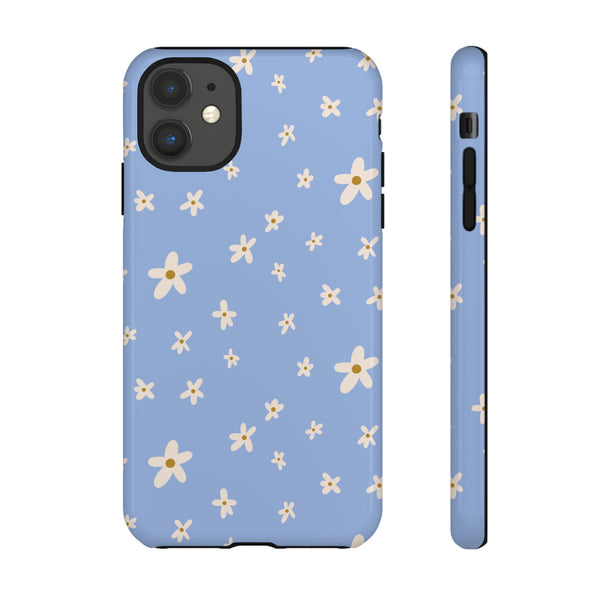Phone Case: Daisies on Blue