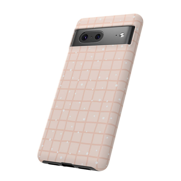 Phone Case: Grid with White Dots