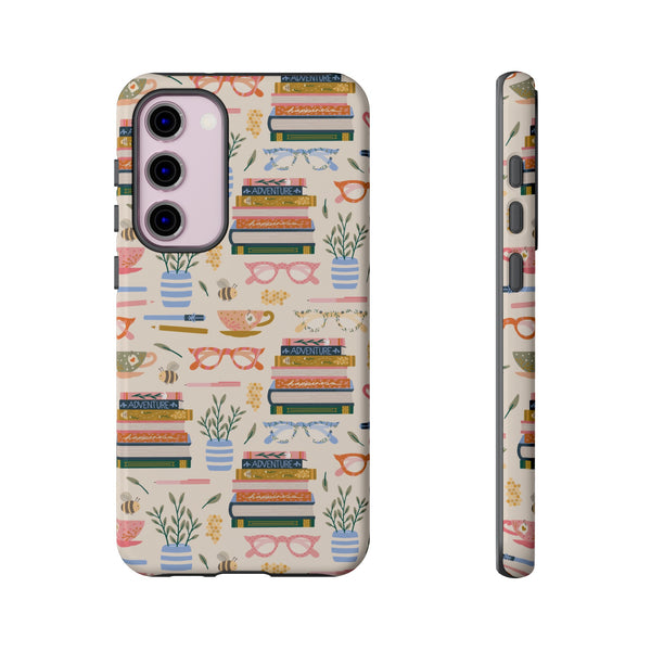 Phone Case: Bookish on Cream