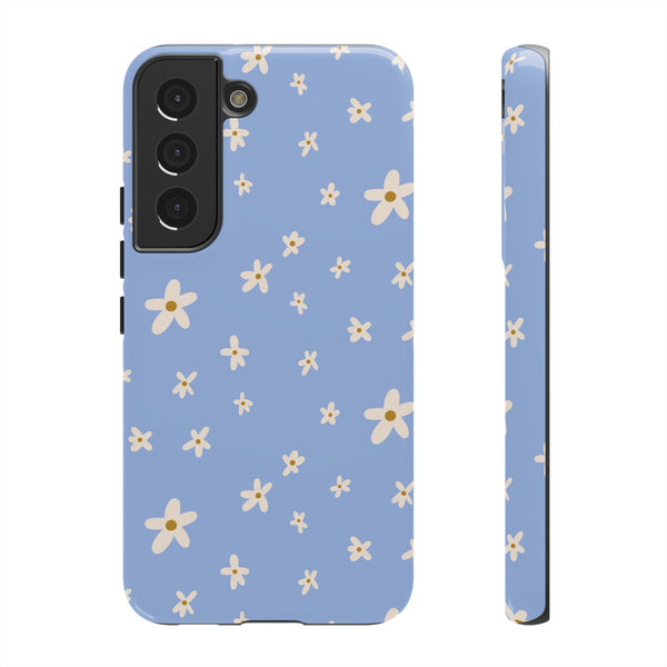 Phone Case: Daisies on Blue